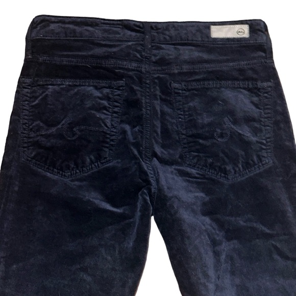 AG Adriano Goldschmied Farrah Skinny navy velvet jeans - Picture 6 of 9
